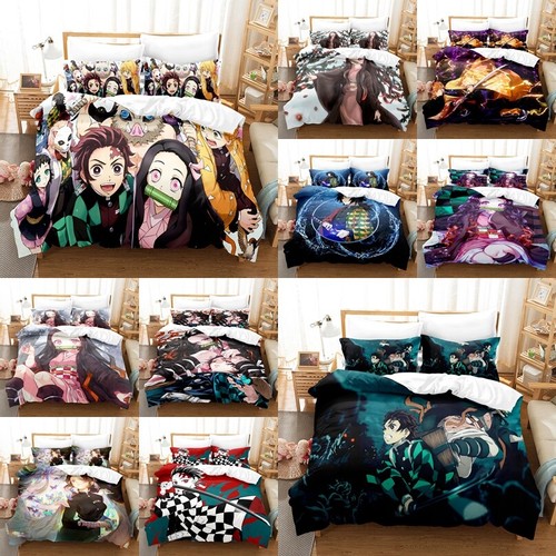 Demon slayer anime bedding - demon,