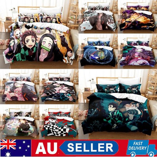 Demon slayer anime bedding - demon,