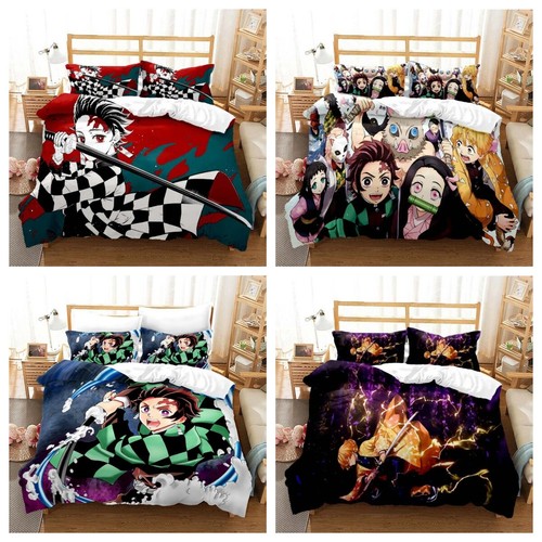 Demon slayer bedding set - 3d,