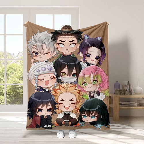 Demon slayer anime blanket - demon,