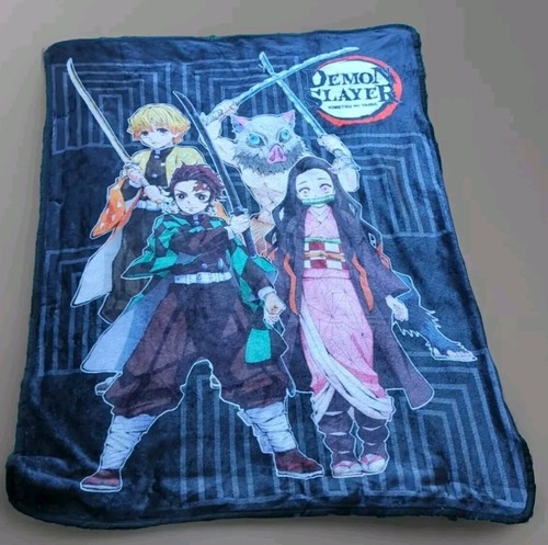 Demon slayer fleece throw - demon,