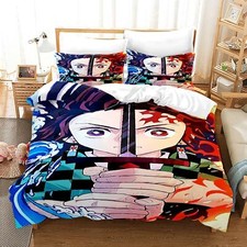 3Pcs Demon Slayer Bedding Set
