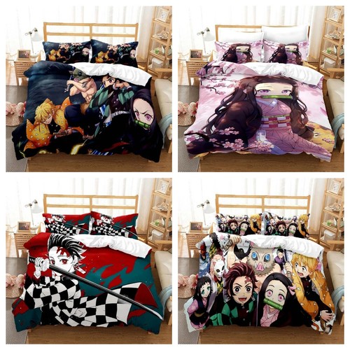 Demon slayer bedding set - 3d,